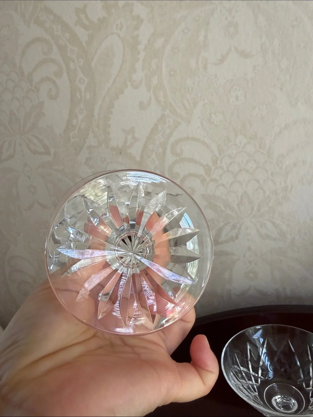Waterford Crystal Clear Cut Crystal Coupe Pair